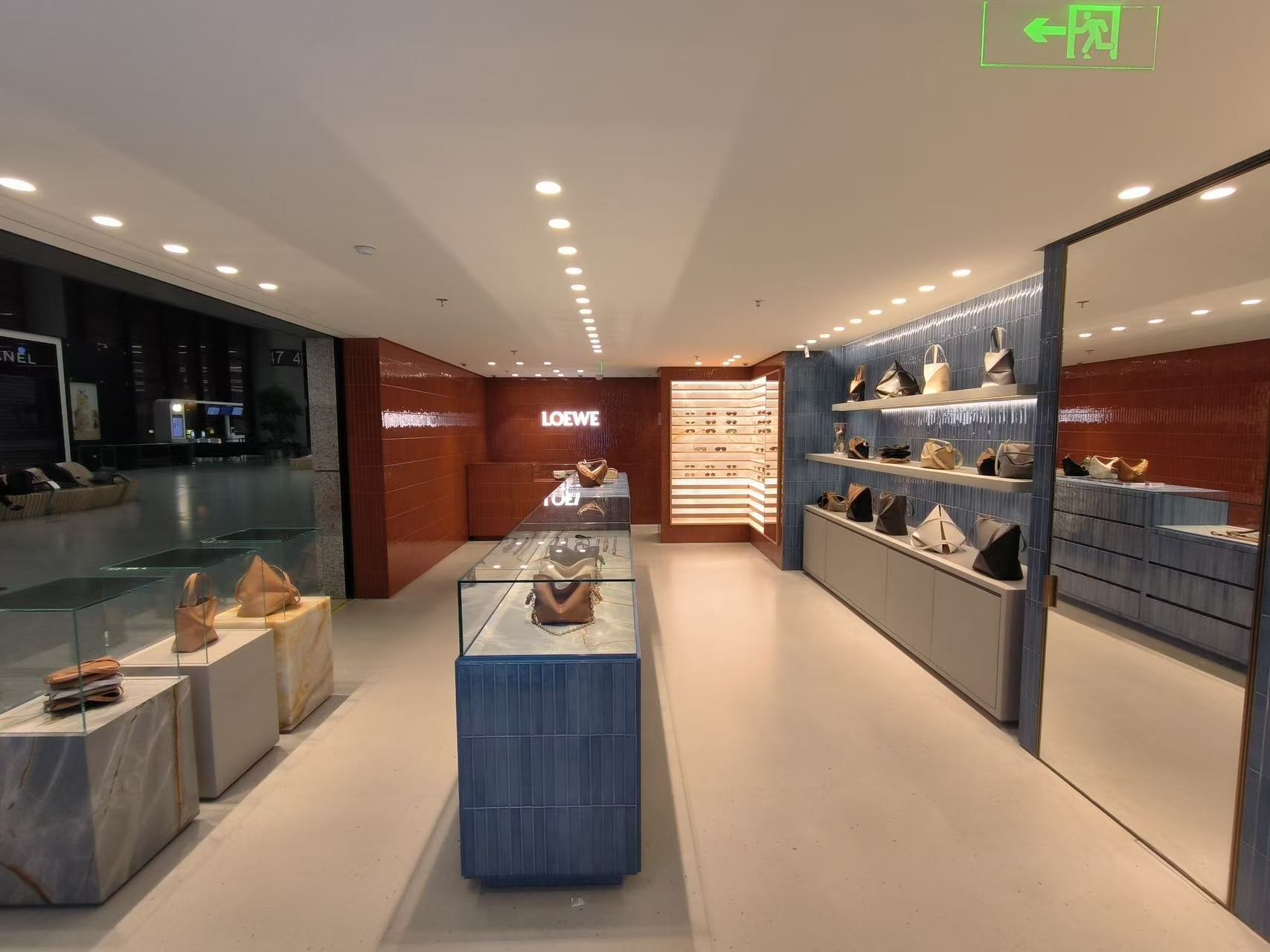 LOEWE airport boutique interior — Shanghai Hongqiao