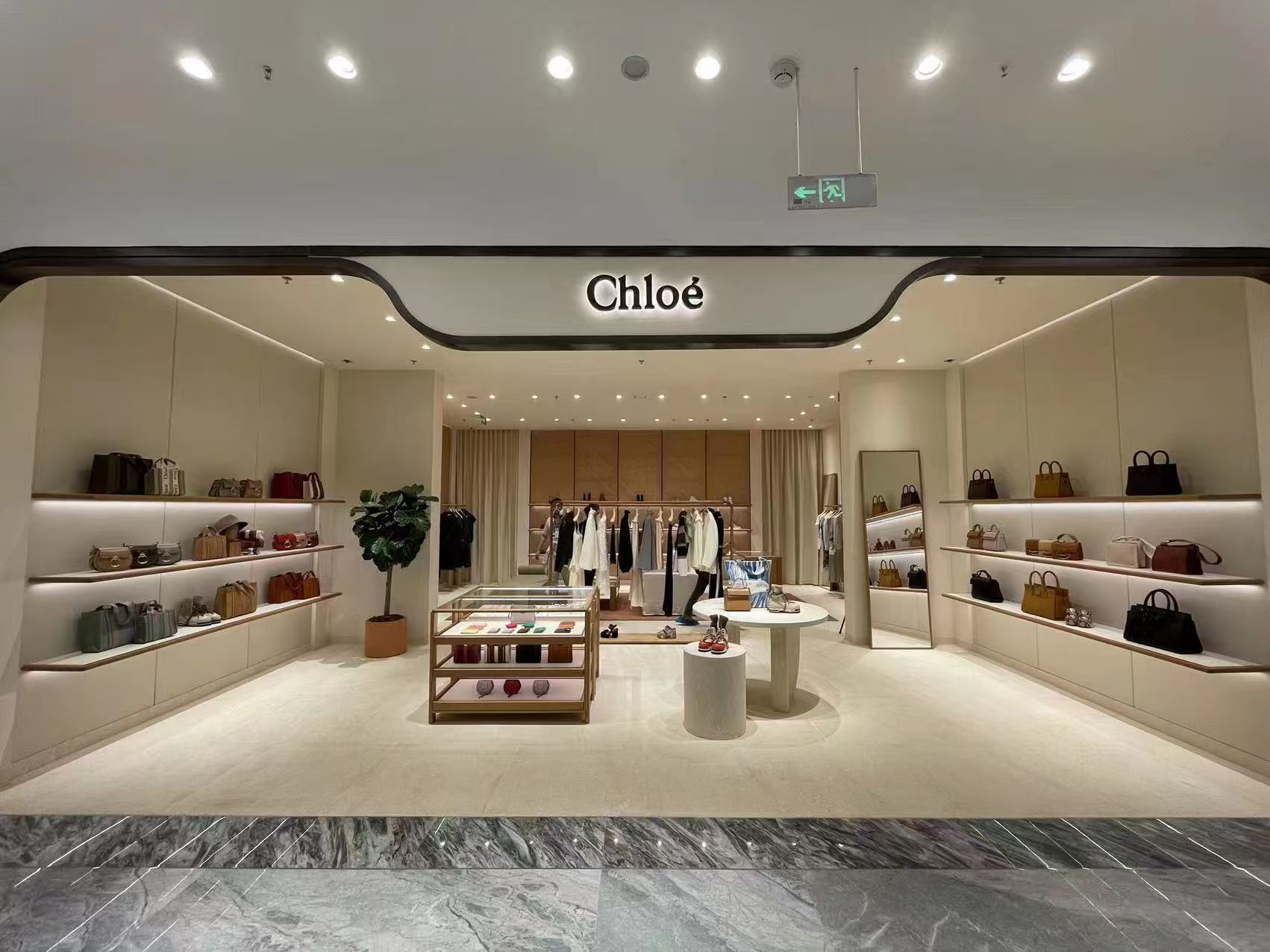Chloé boutique interior — Chengdu